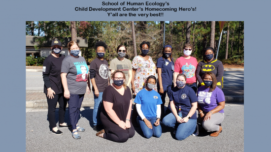 school of human ecology's child development center's homecoming heroes! Y'all are the very best!!
