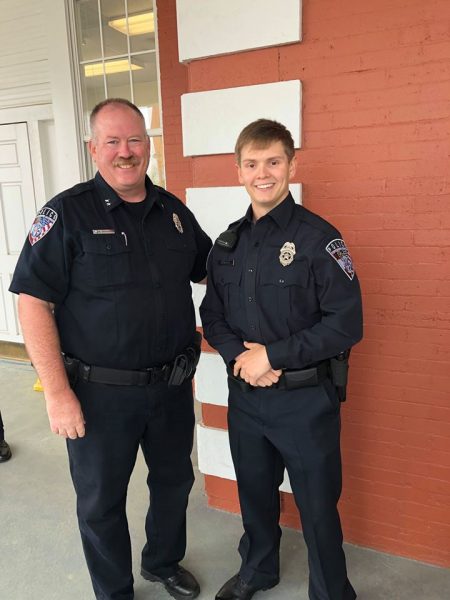 Cameron Reese and fellow officer