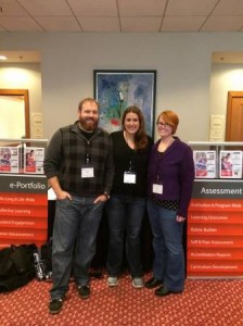 DRS. BRYAN MILLER, LAURA AGNICH, AND LAURIE GOULD AT THE 2014 CONFERENCE OF HIGHER EDUCATION PEDAGOGY IN BLACKSBURG, VIRGINIA